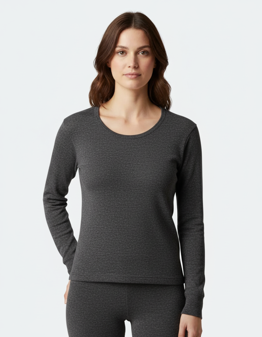 Woolmark Full Sleeves High Neck Thermal Top For Women
