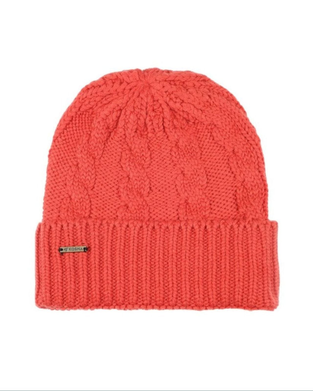 Acrylic Wool Cable Knit Winter Beanie For Men