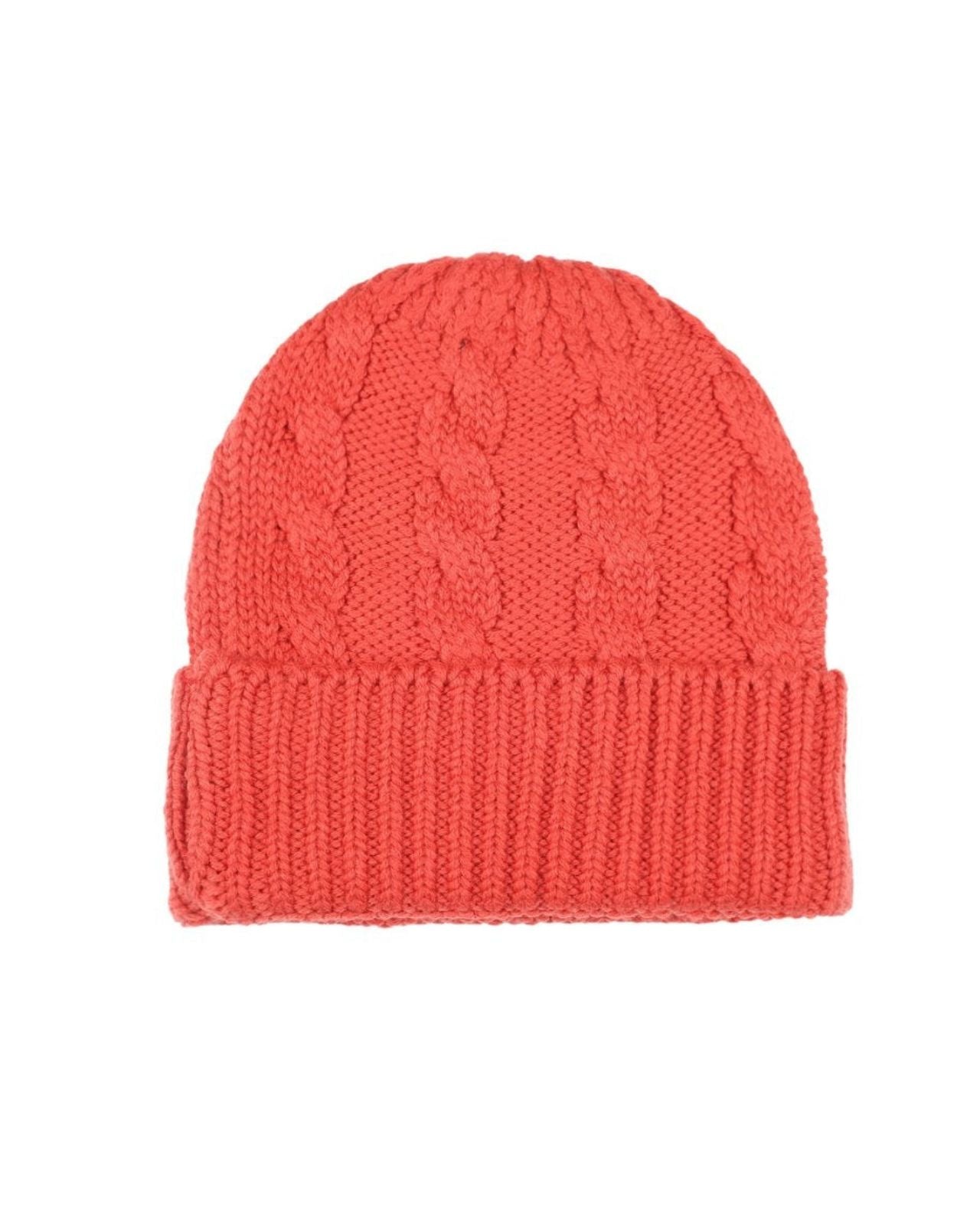 Acrylic Wool Cable Knit Winter Beanie For Women