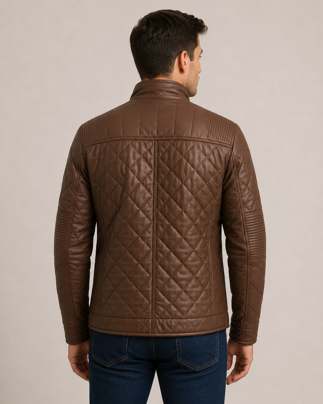 Men's Faux Leather Bomber Jacket Rental