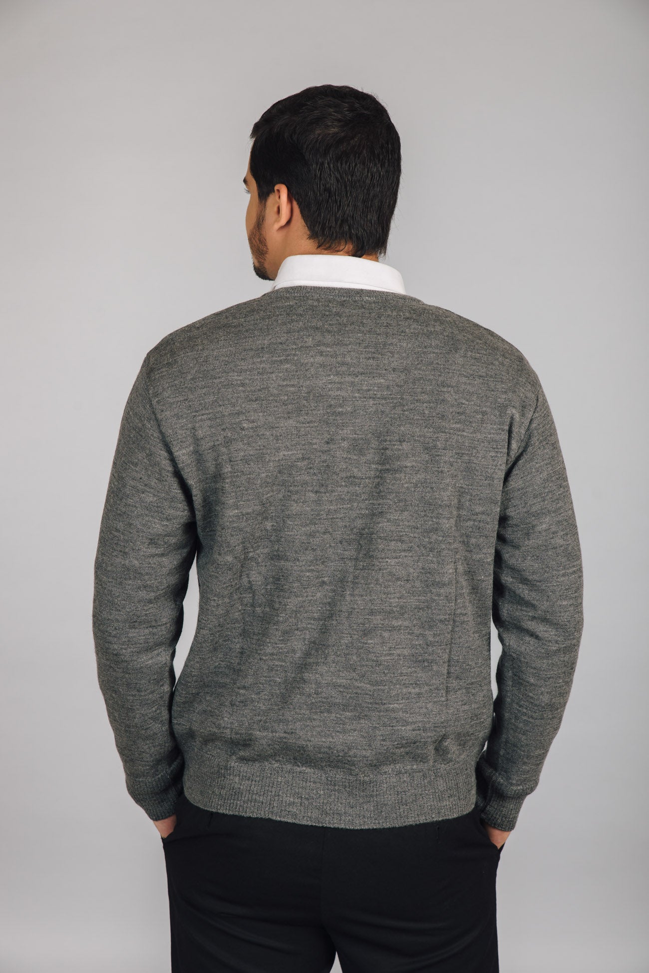 Merino Wool Monte Carlo V-Neck Pullover For Men