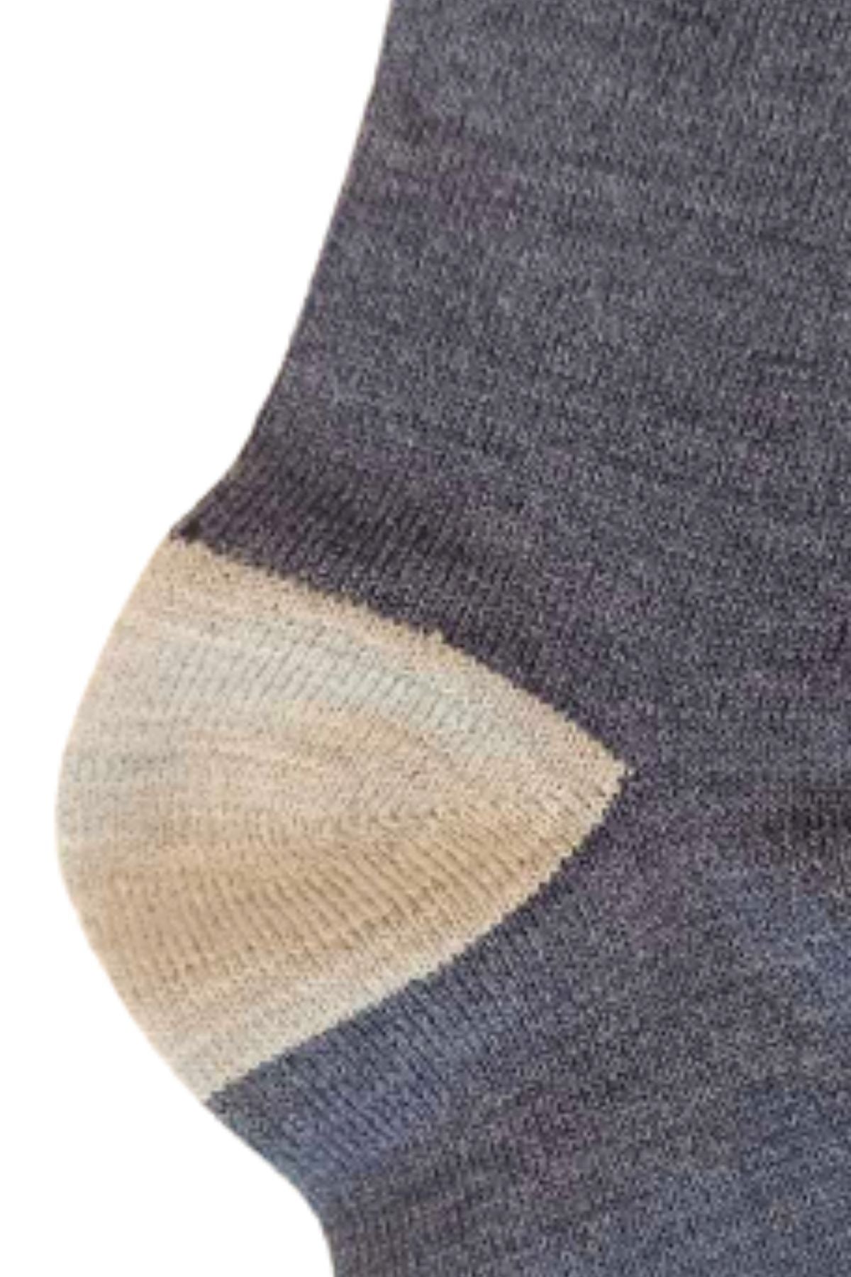 Regular Wool Blend Colorblocked Socks For Men