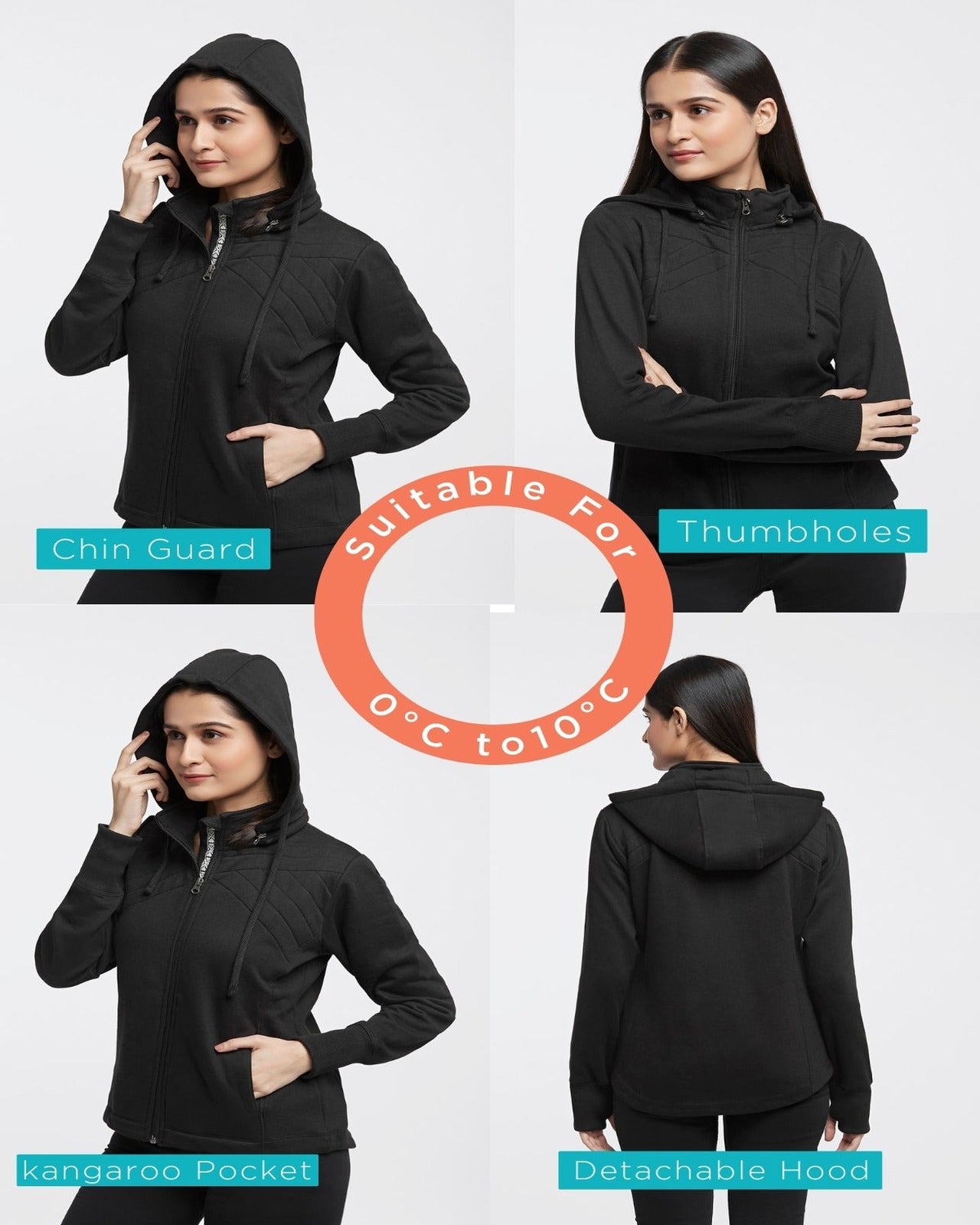 Fleece Lined Sweatshirt For Women