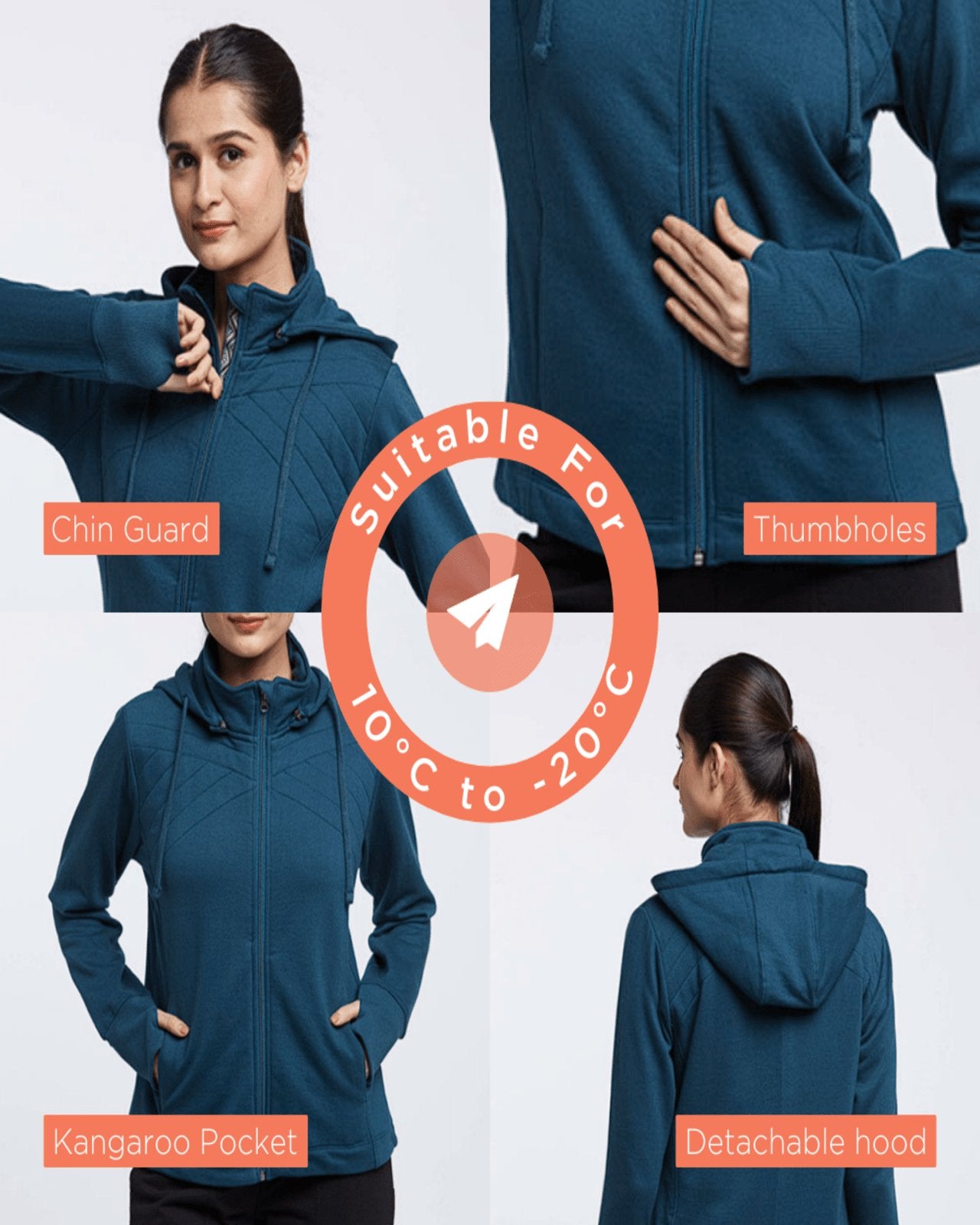 Fleece Lined Sweatshirt For Women