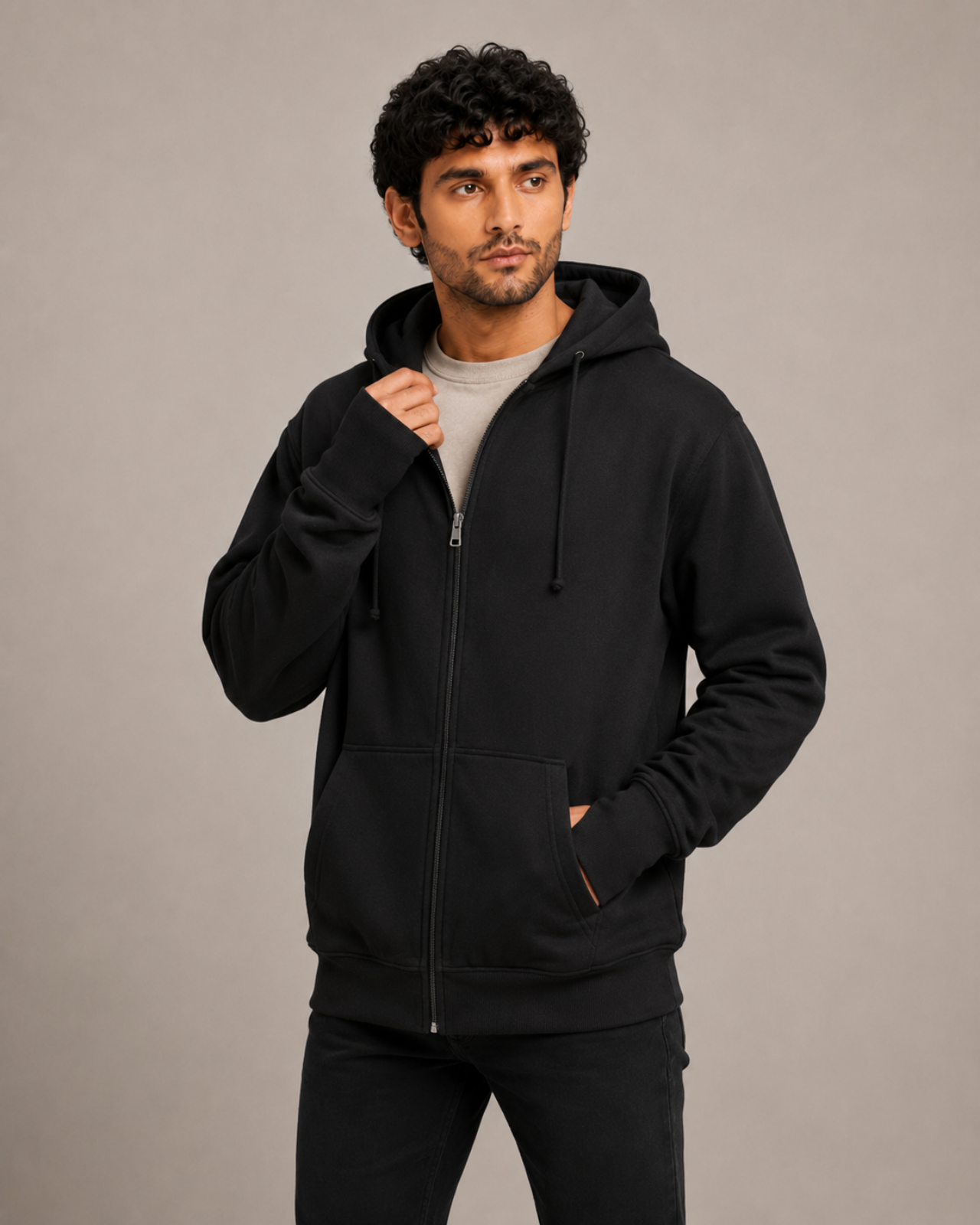 Fleece Lined Sweatshirt For Men