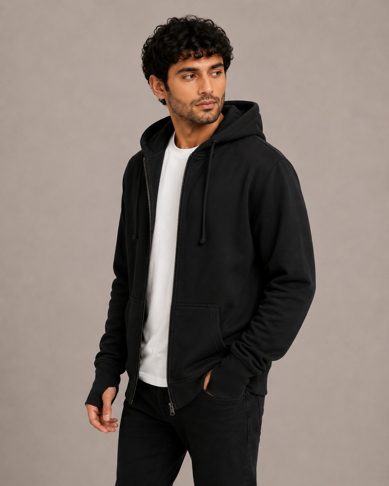 Fleece Lined Sweatshirt For Men