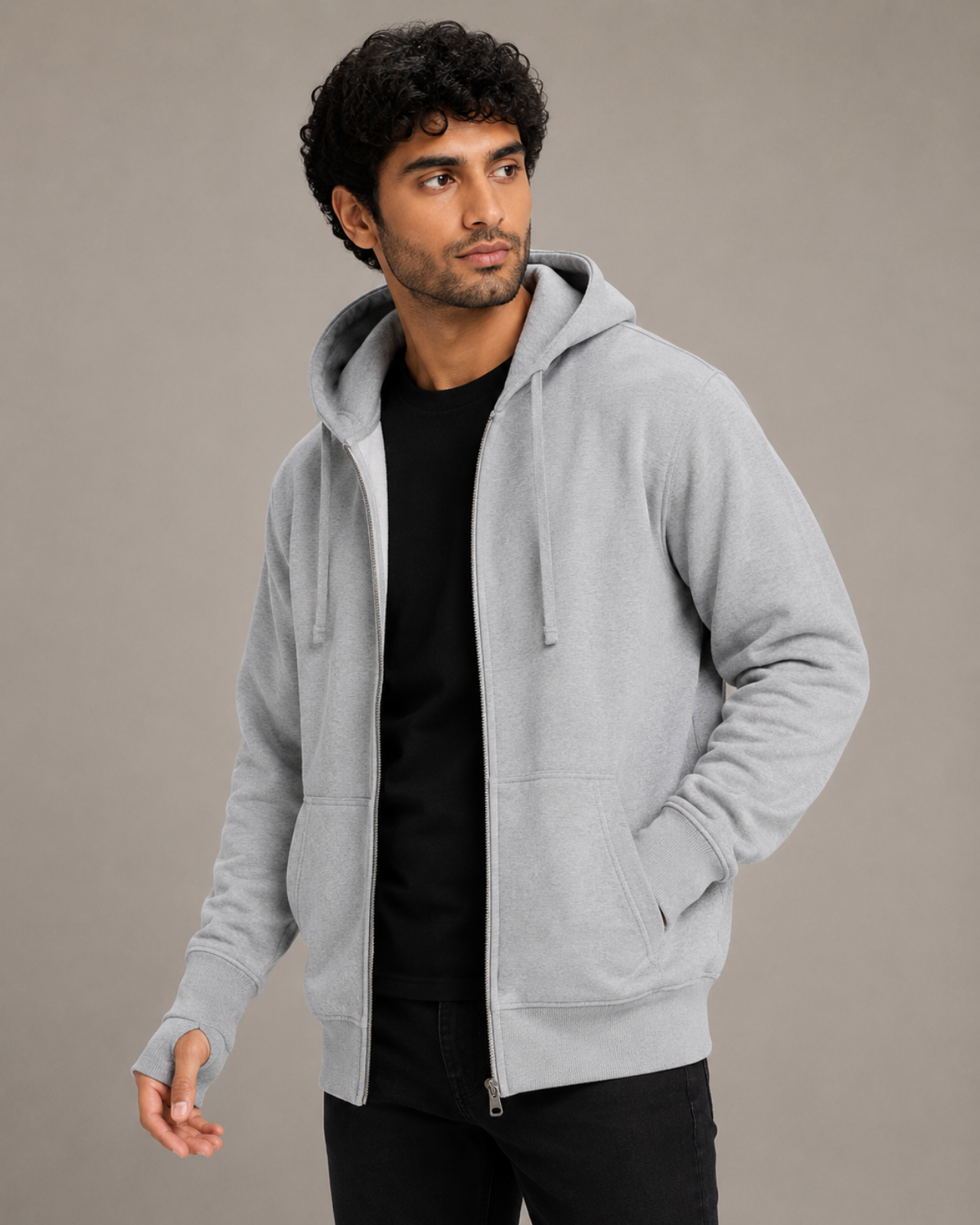 Fleece Lined Sweatshirt For Men