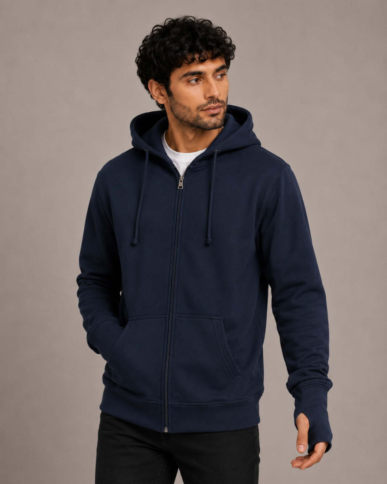 Fleece Lined Sweatshirt For Men