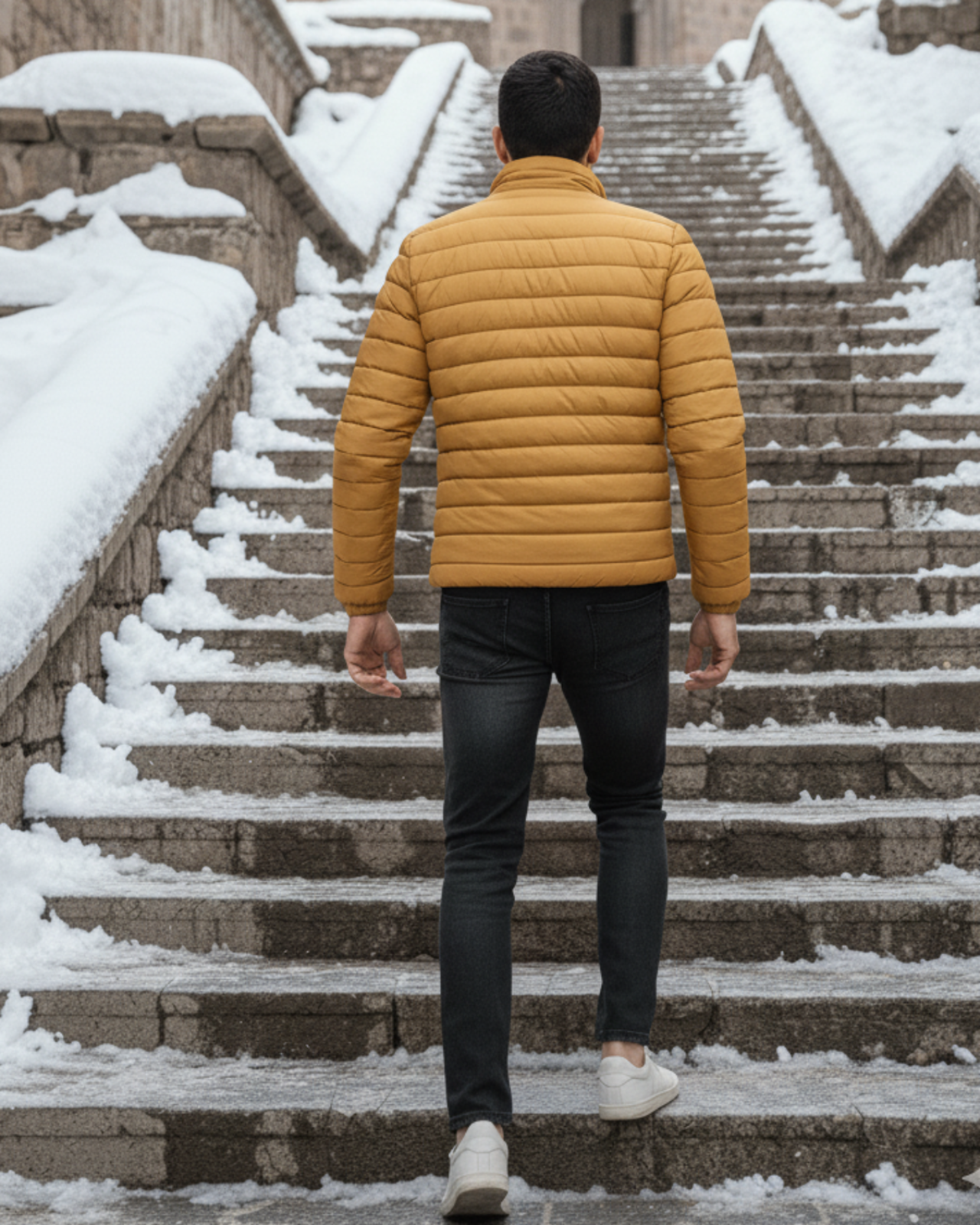 Packable Puffer Jacket For Men