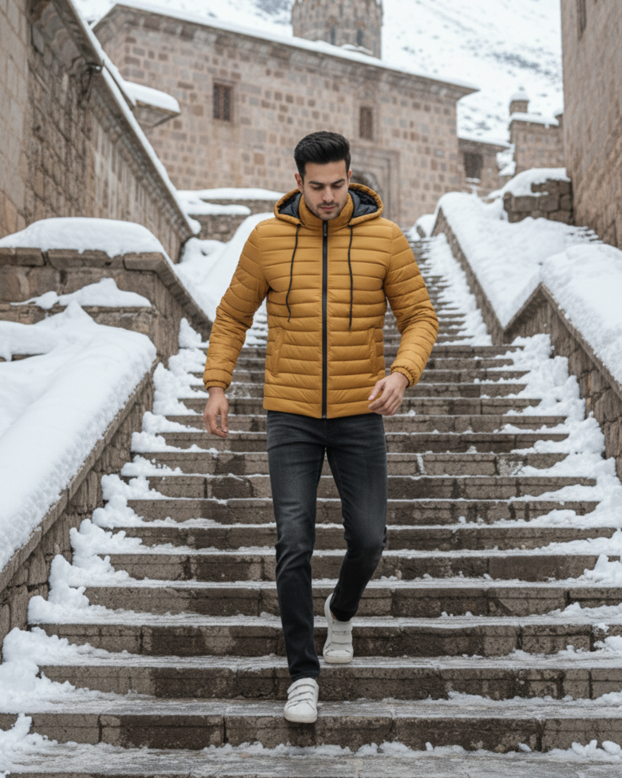 Packable Puffer Jacket For Men