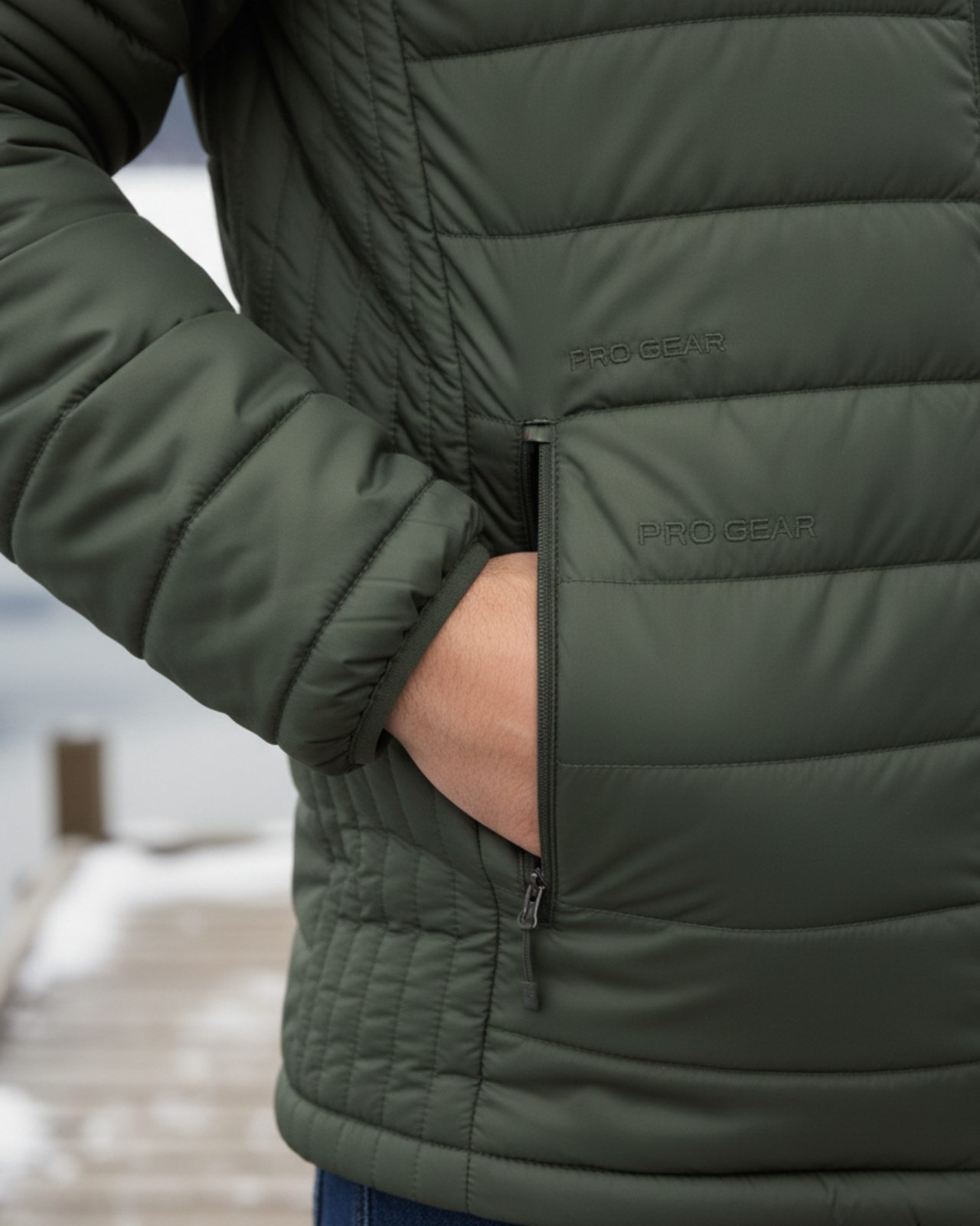 Packable Puffer Jacket For Men
