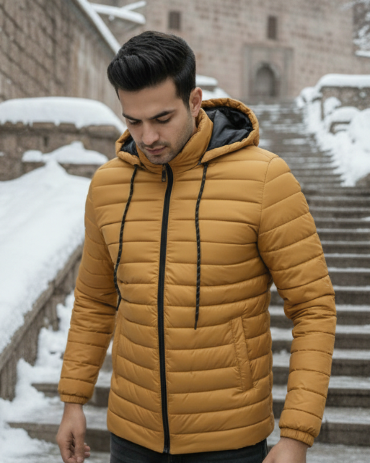 Packable Puffer Jacket For Men