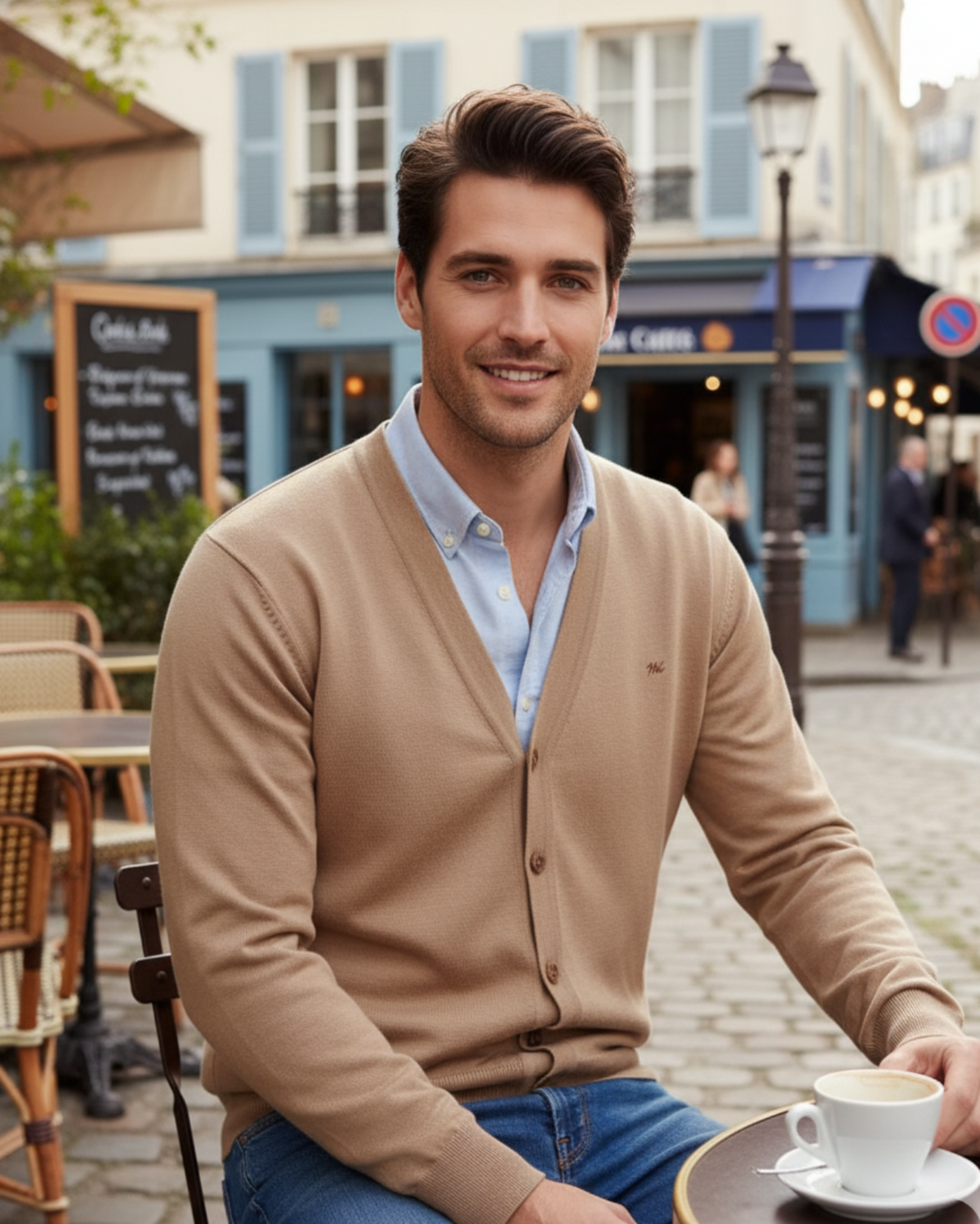 Classic Monte Carlo Cardigan For Men