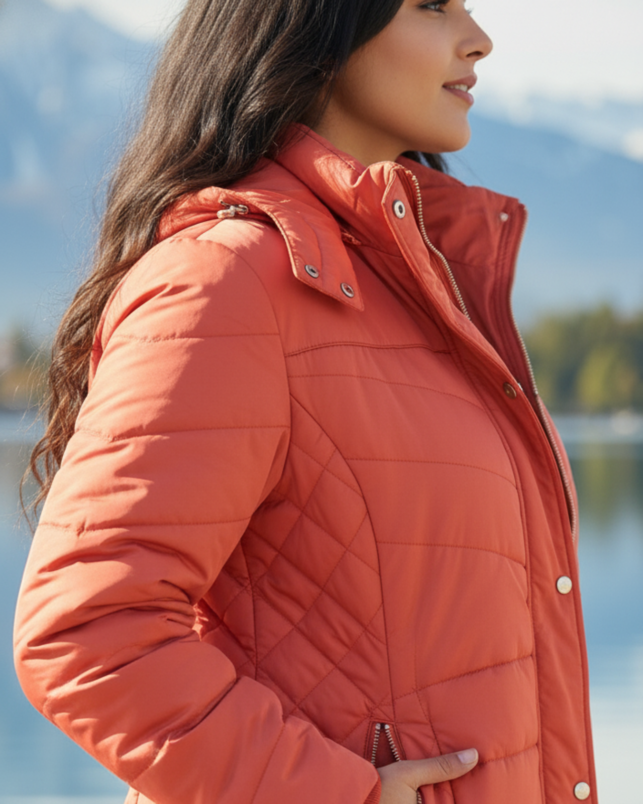 Waterproof Fleece Lined Jacket For Women