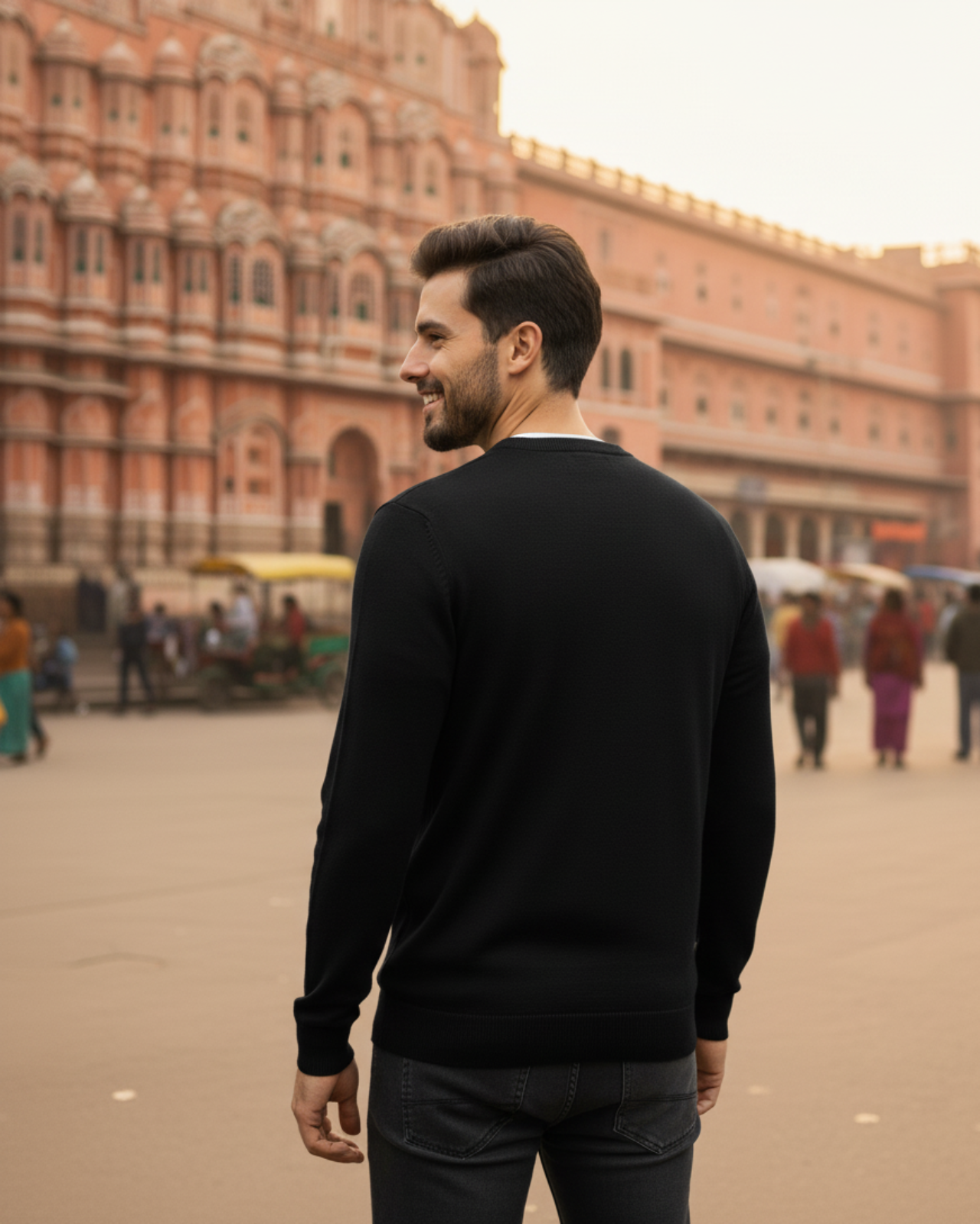 Monte Carlo Round Neck Full Sleeves Sweater