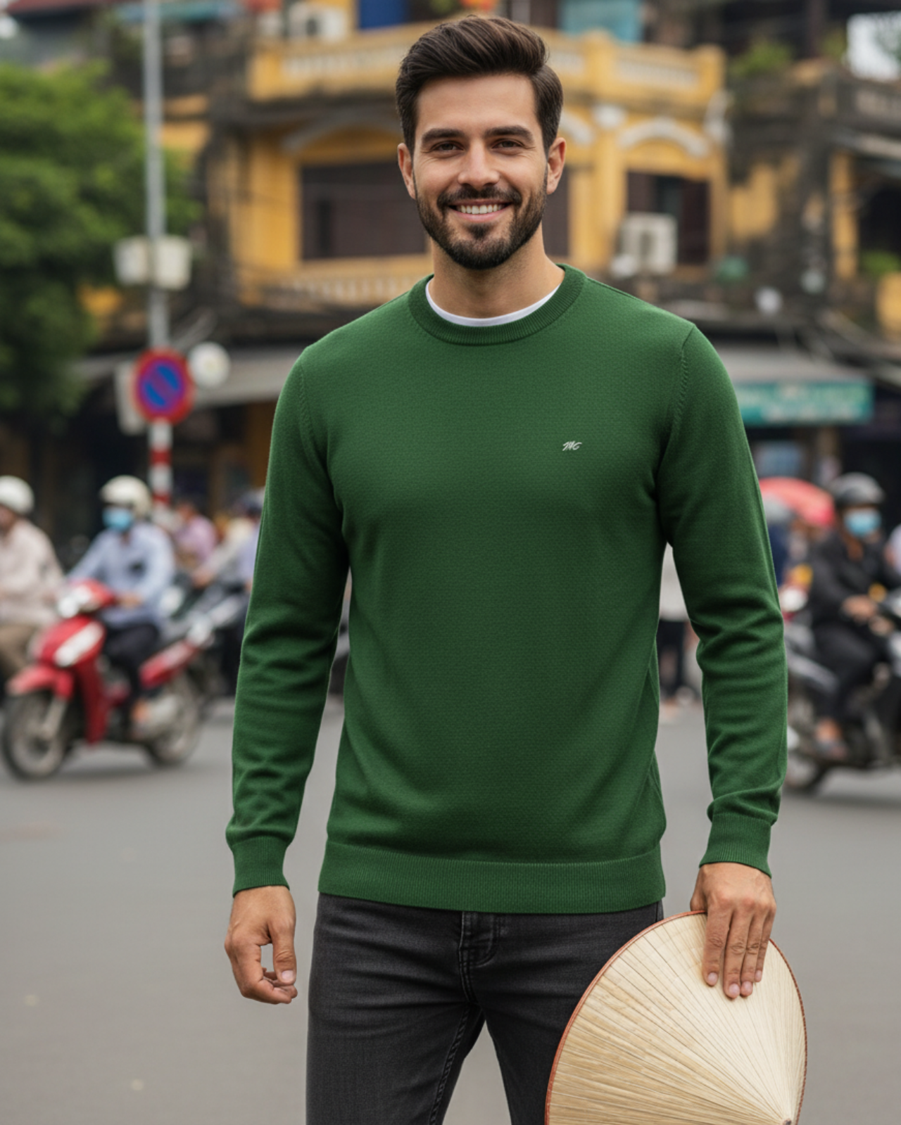 Monte Carlo Round Neck Full Sleeves Sweater