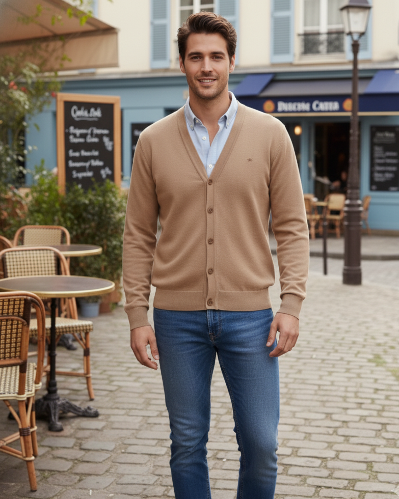 Classic Monte Carlo Cardigan For Men