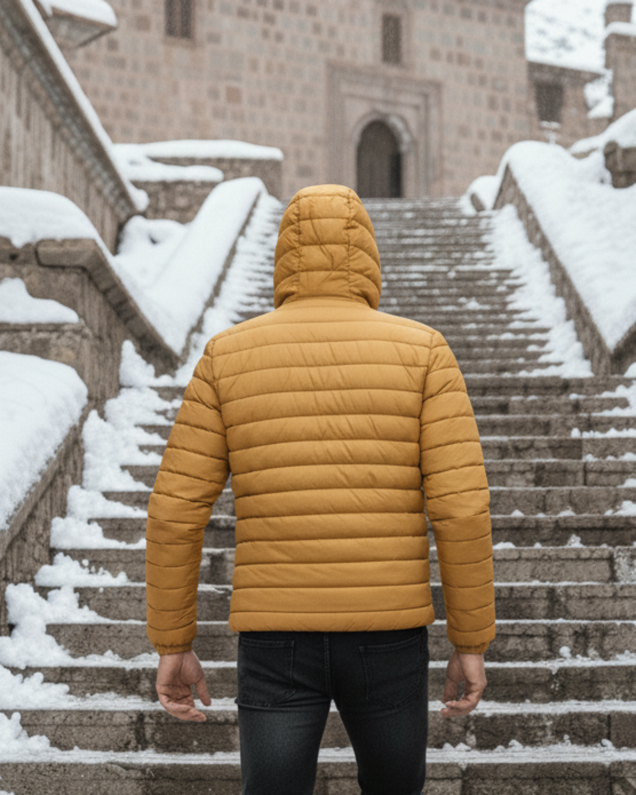 Packable Puffer Jacket For Men