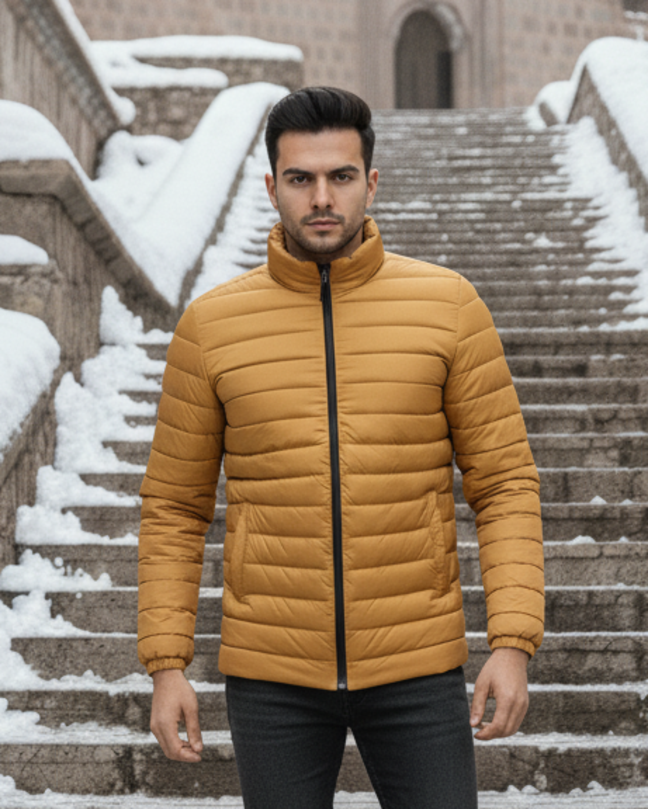Packable Puffer Jacket For Men