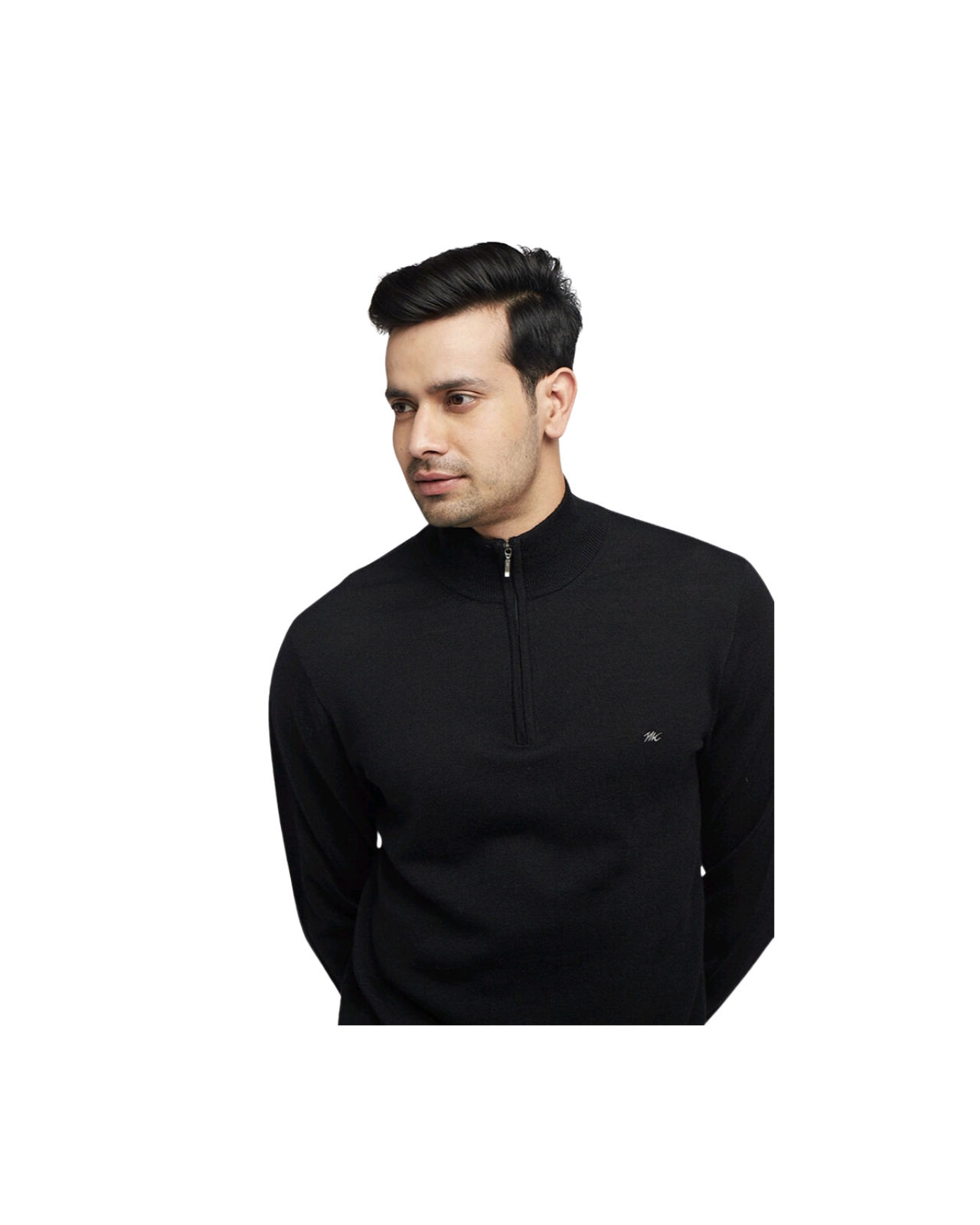 Half Zipper Wool Monte Carlo Pullover Sweater For Men