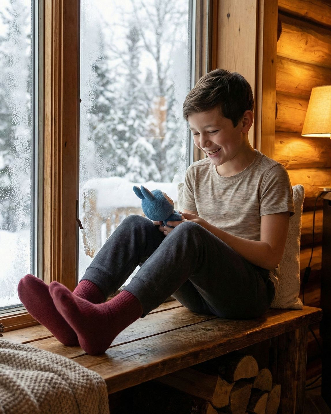 Boys Half Sleeves Thermal | Merino Wool + Bamboo