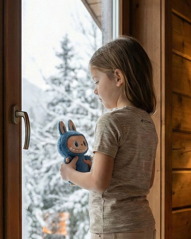 Girl's Half Sleeves Thermal | Merino Wool + Bamboo