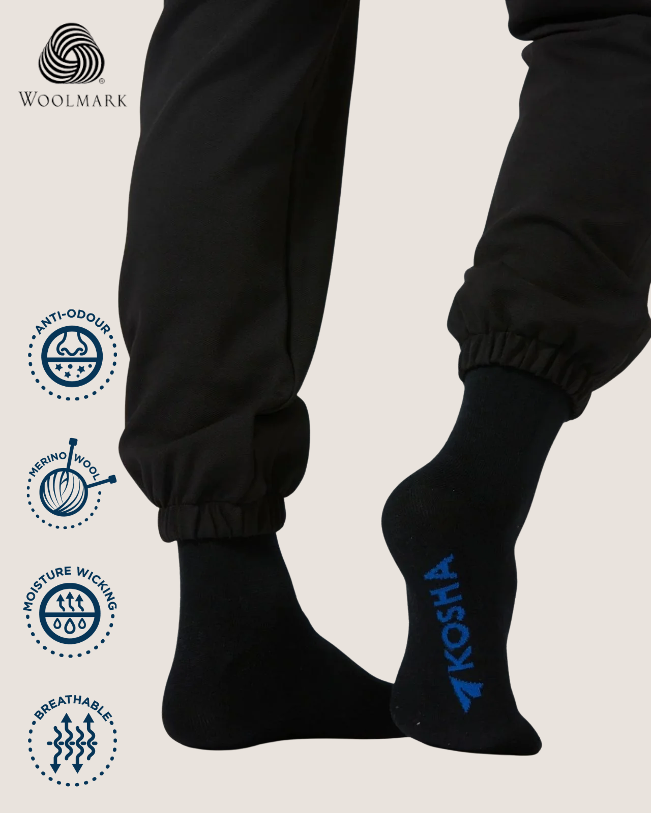Men's Study Abroad Winter Bundle | 2 Thermal Tops + 2 Pairs of Socks
