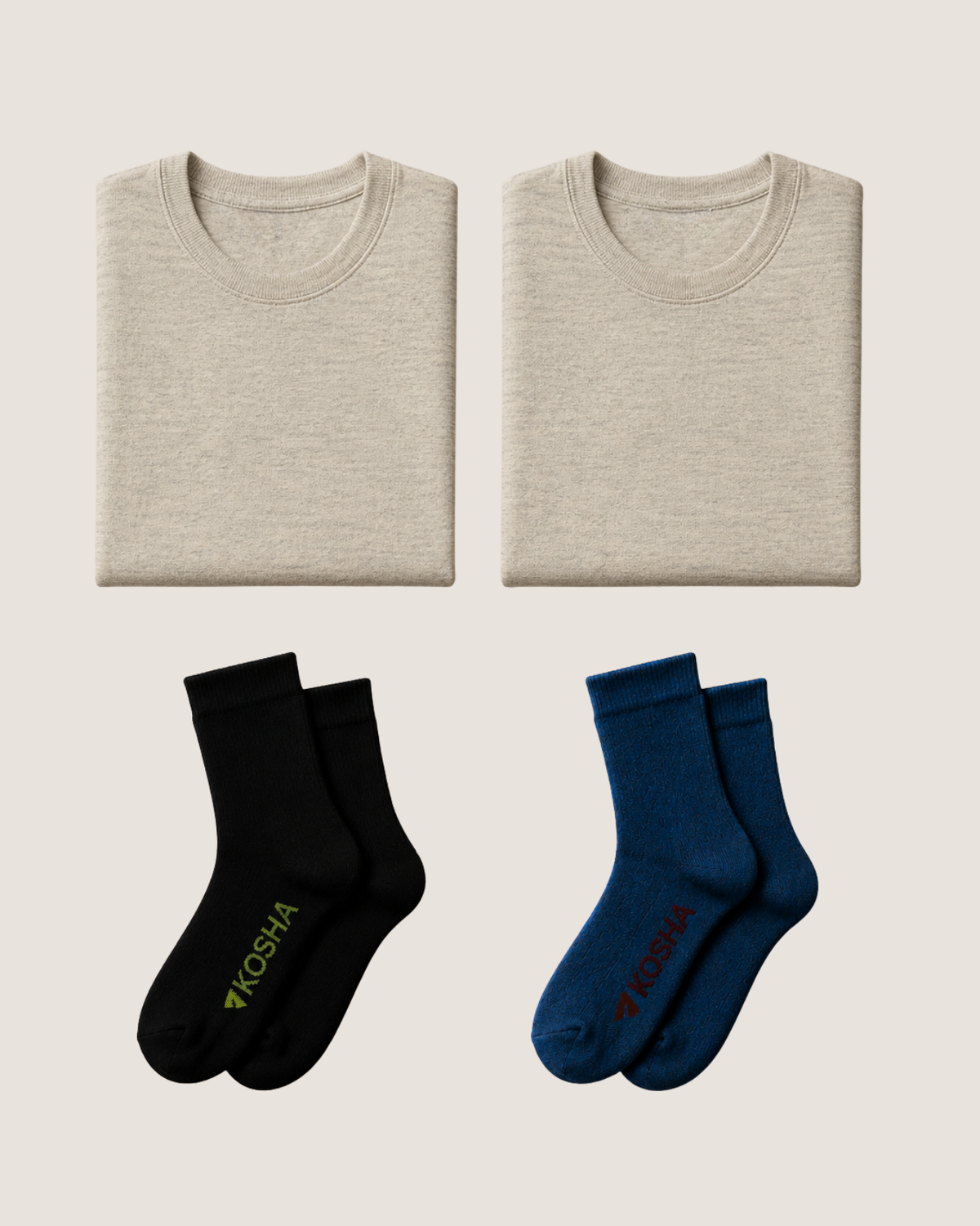 Women's Study Abroad Winter Bundle | 2 Thermal Tops + 2 Pairs of Socks