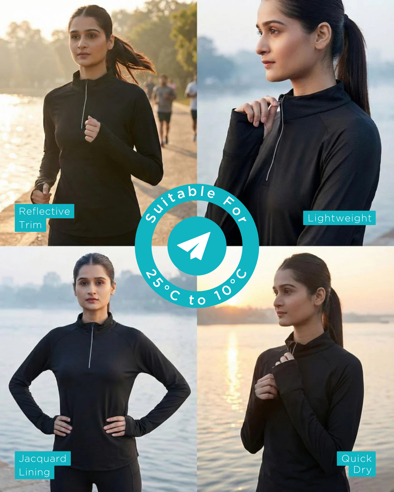 Quick Dry Lightweight Running Tee For Women