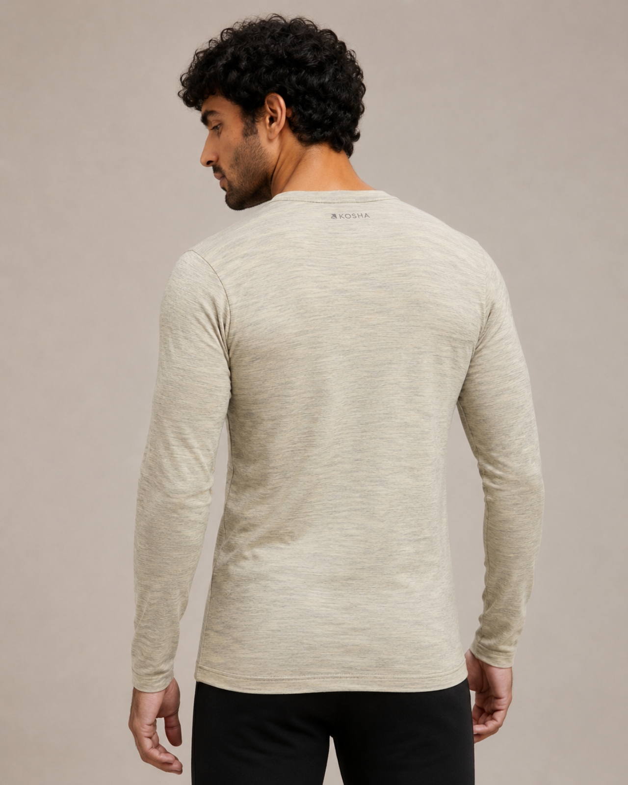 Men's Full Sleeves Thermal | Merino Wool + Bamboo