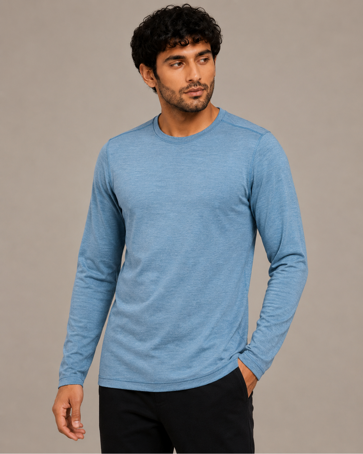 Men's Full Sleeves Thermal | Merino Wool + Bamboo