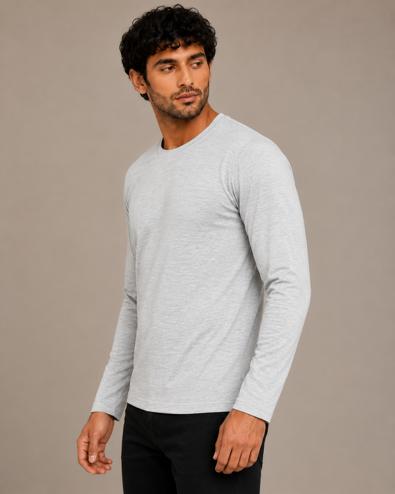 Full Sleeves Thermal | Merino Wool + Bamboo + Polyester For Men's