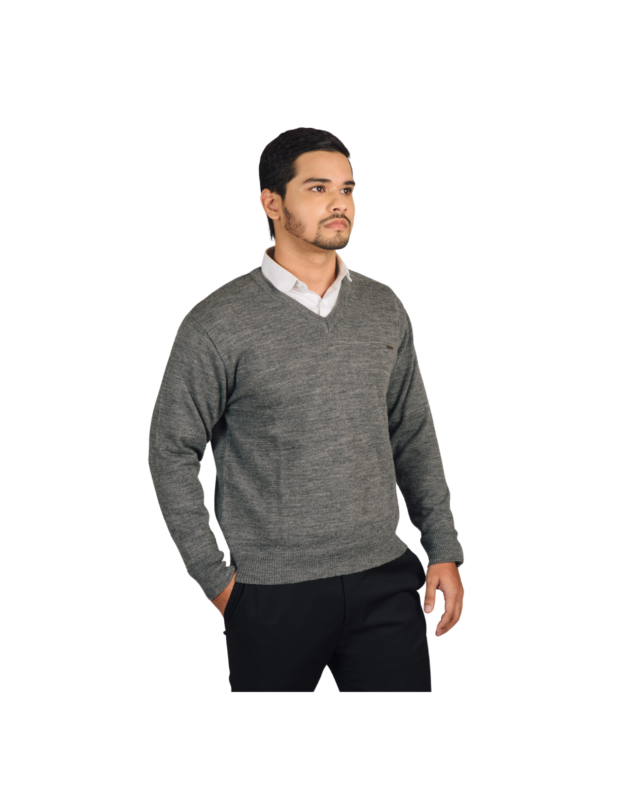 Merino Wool Monte Carlo V-Neck Pullover For Men