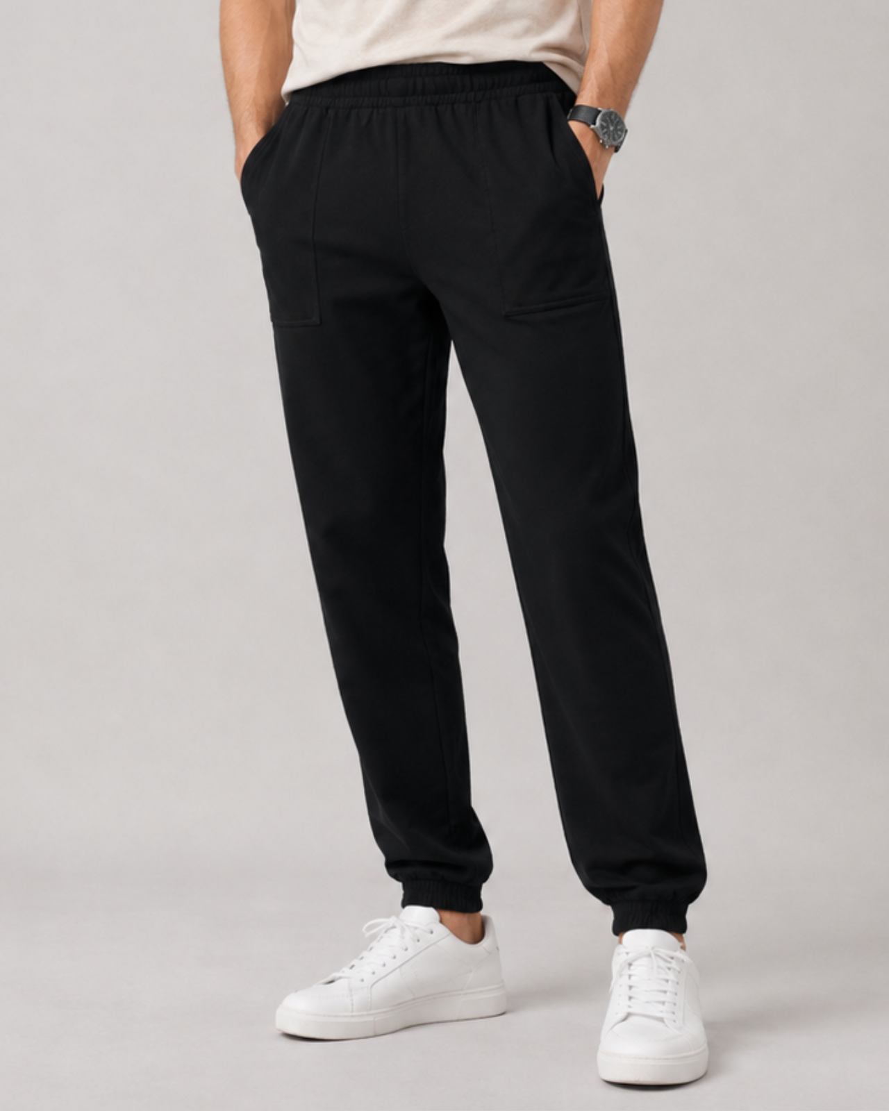 Cotton Loop Knit Comfy Jogger For Men