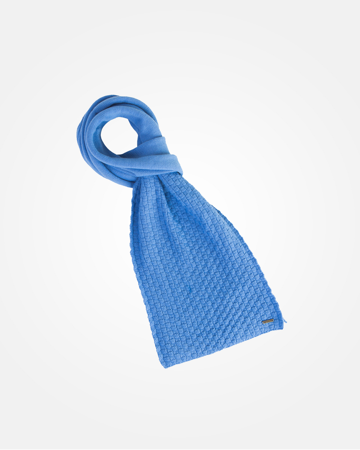 Merino Wool Basket Knit Muffler For Boys