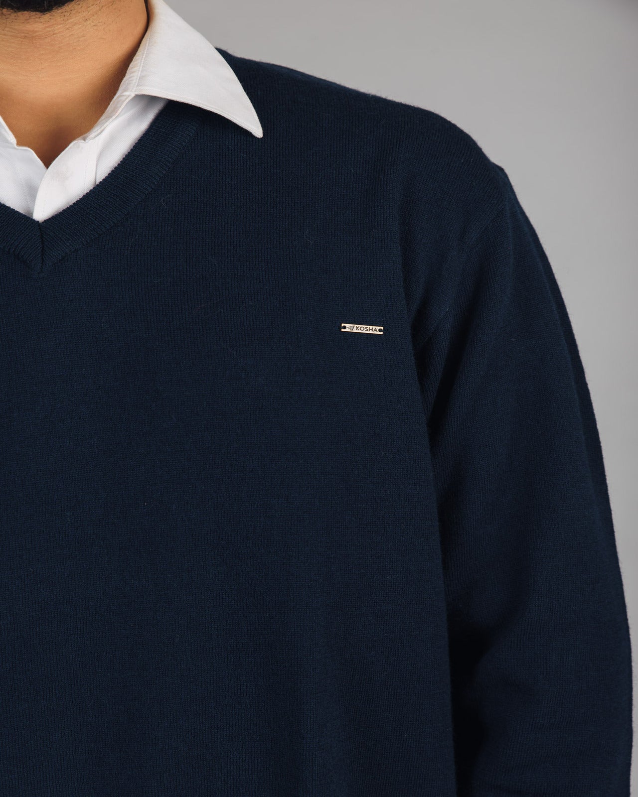 Merino Wool Monte Carlo V-Neck Pullover For Men