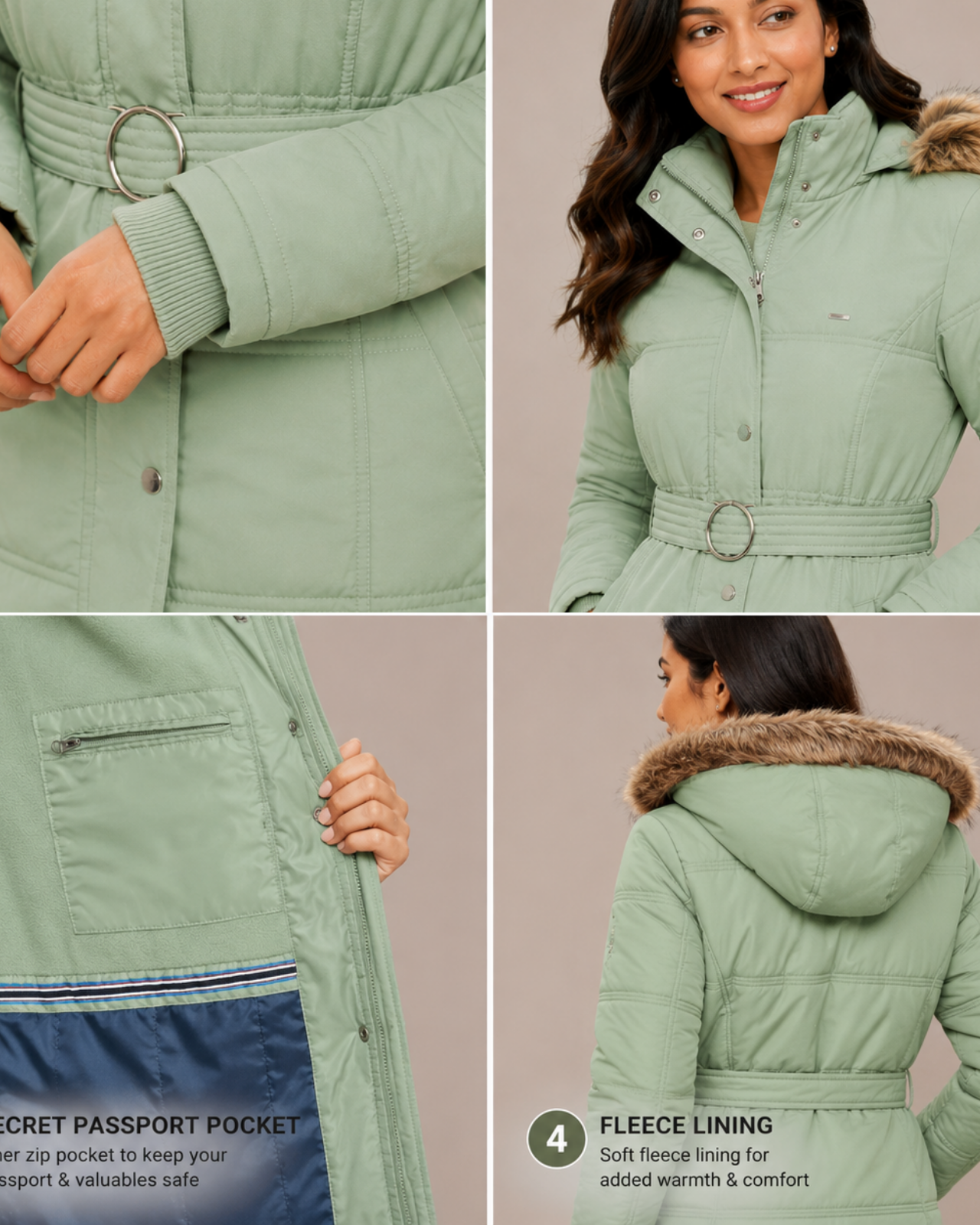 Alaskan Parka Jacket For Women - Slim Fit