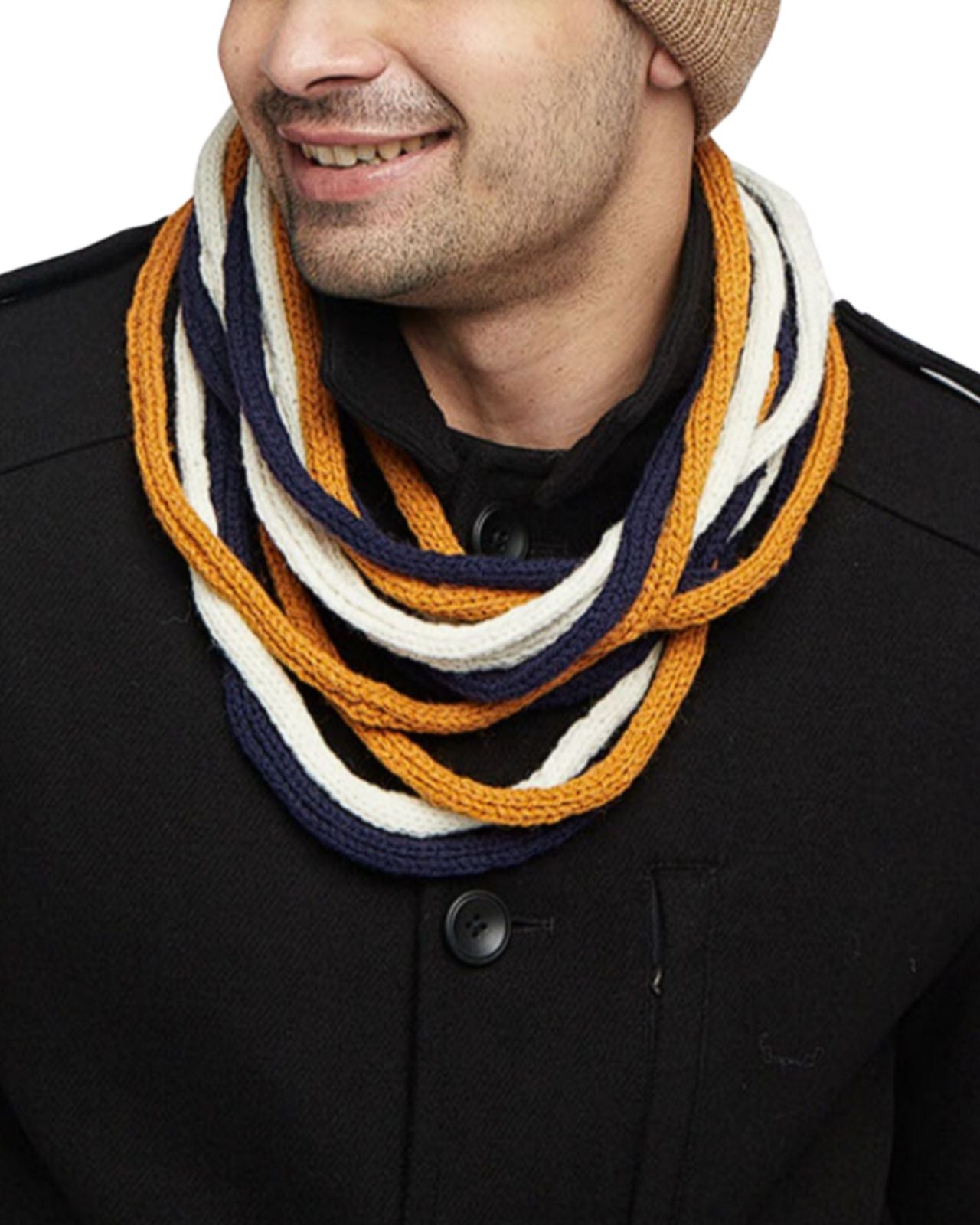 Necklace Merino Wool Muffler For Men