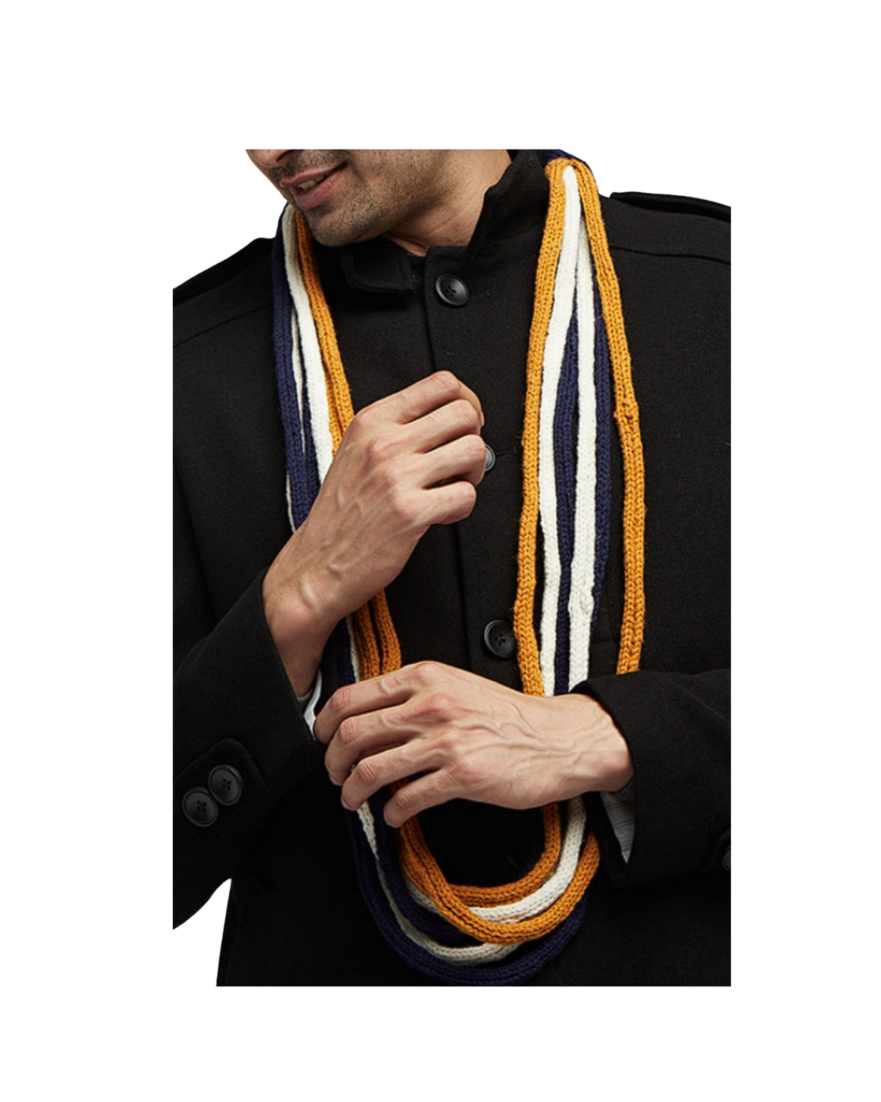 Necklace Merino Wool Muffler For Men