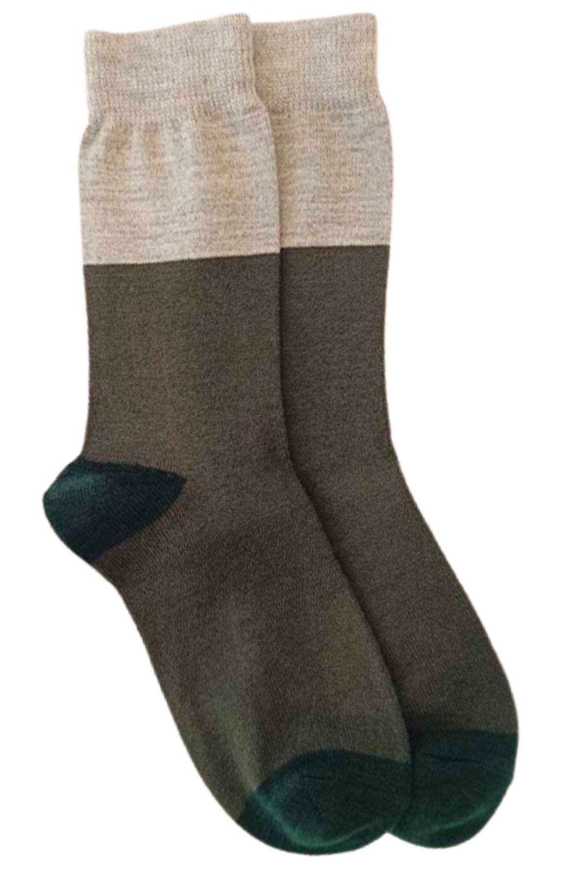 Regular Wool Blend Colorblocked Socks For Men