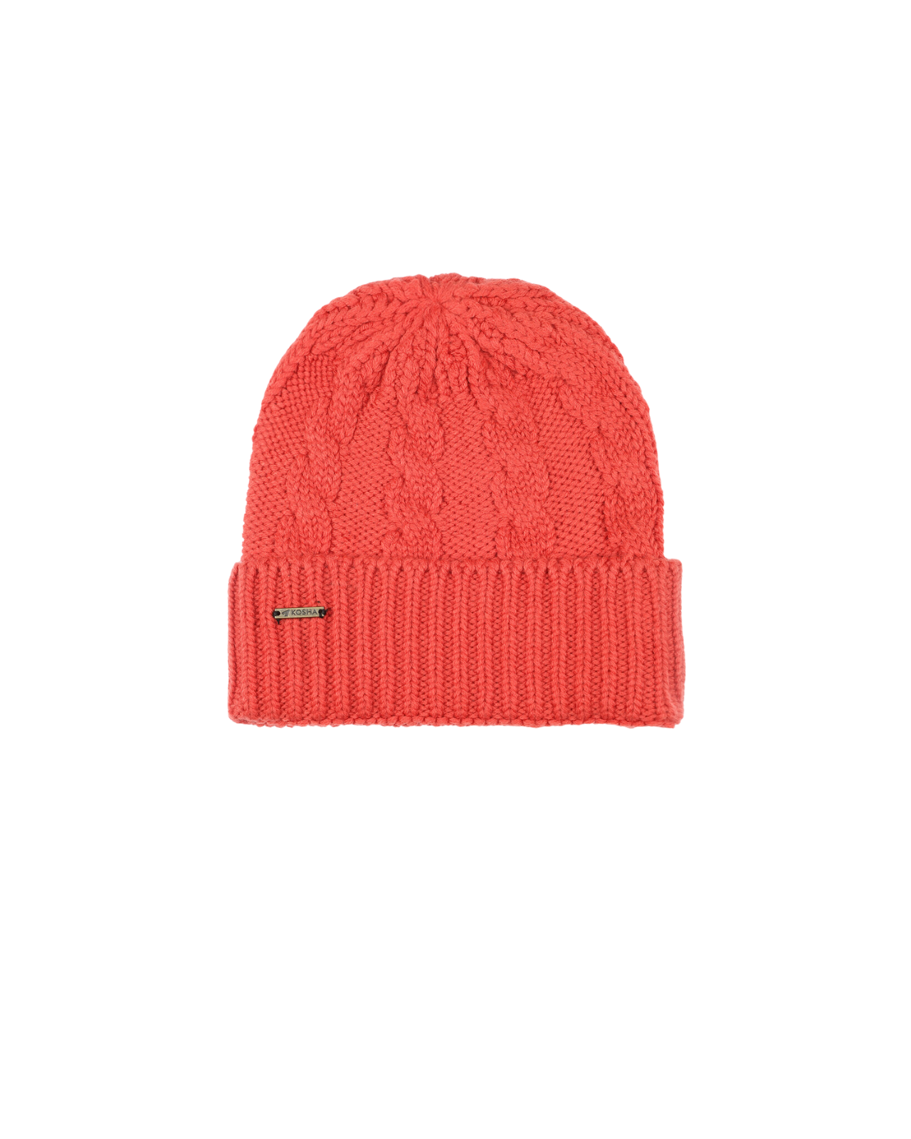 Acrylic Wool Cable Knit Winter Beanie For Women