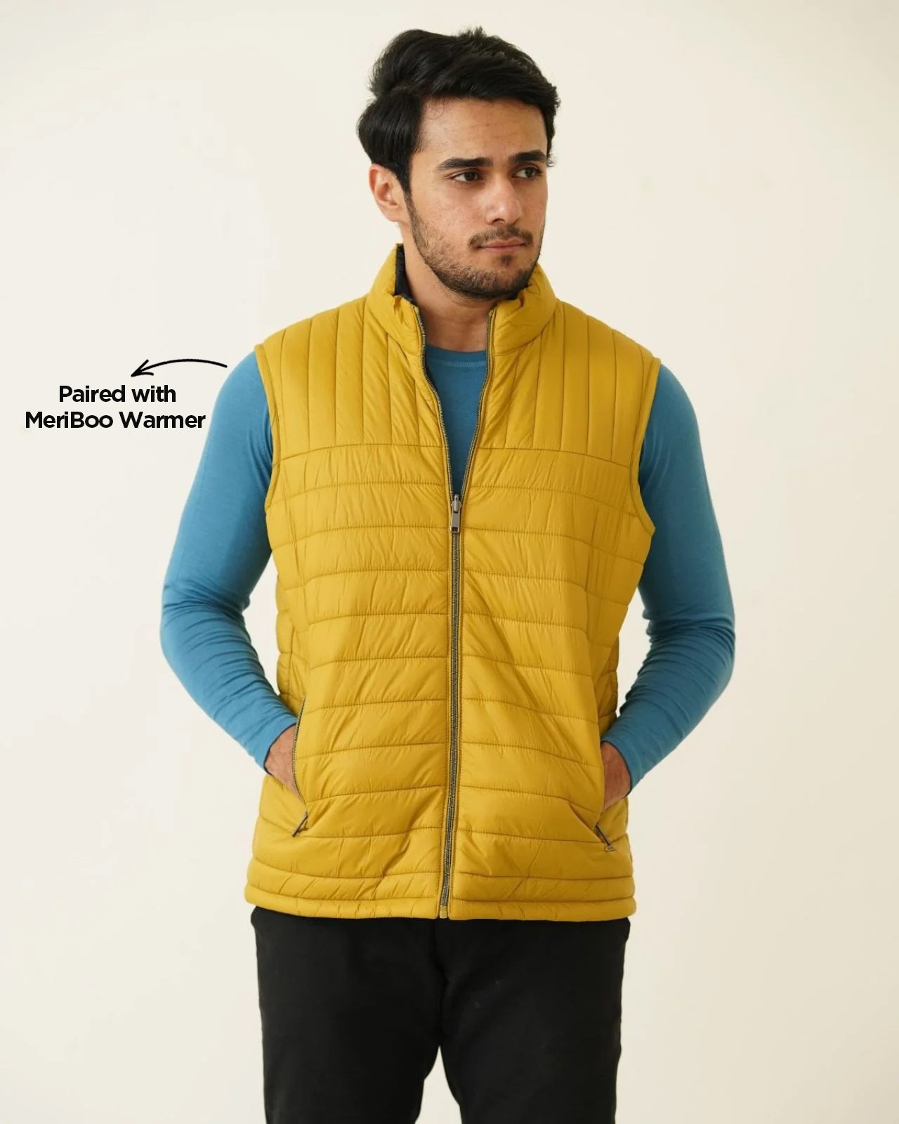 Sleeveless Reversible Puffer Jacket For Men