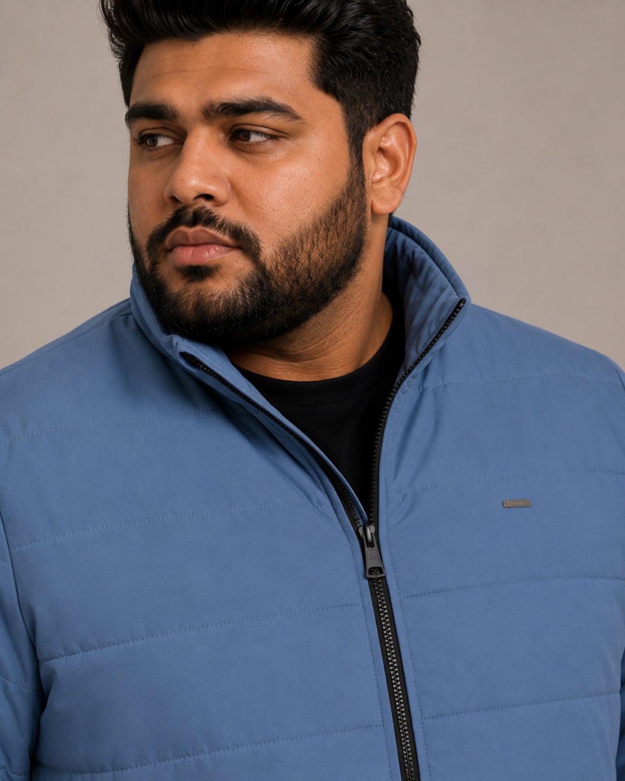 Men’s Plus Size Blue Lightweight Jacket