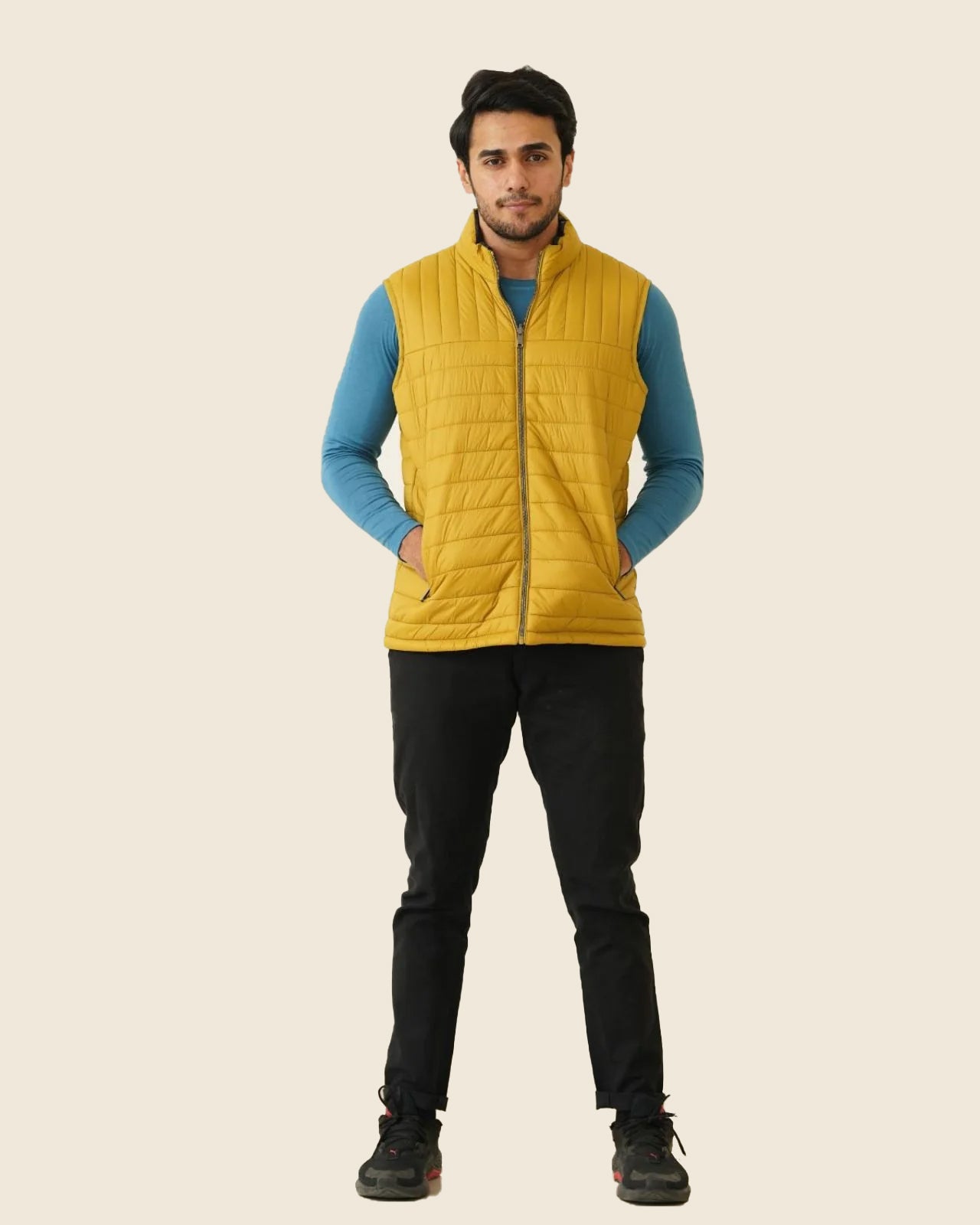 Sleeveless Reversible Puffer Jacket For Men