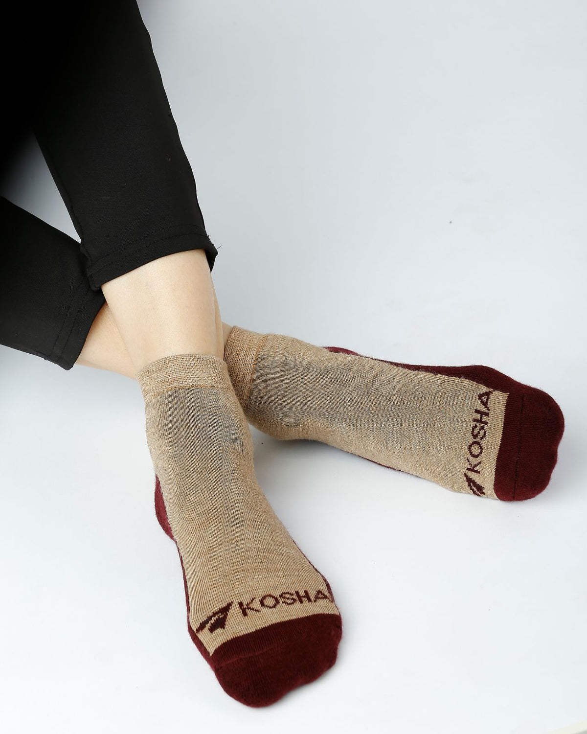 Ankle Length Technical Cushioned Merino Wool Socks For Women