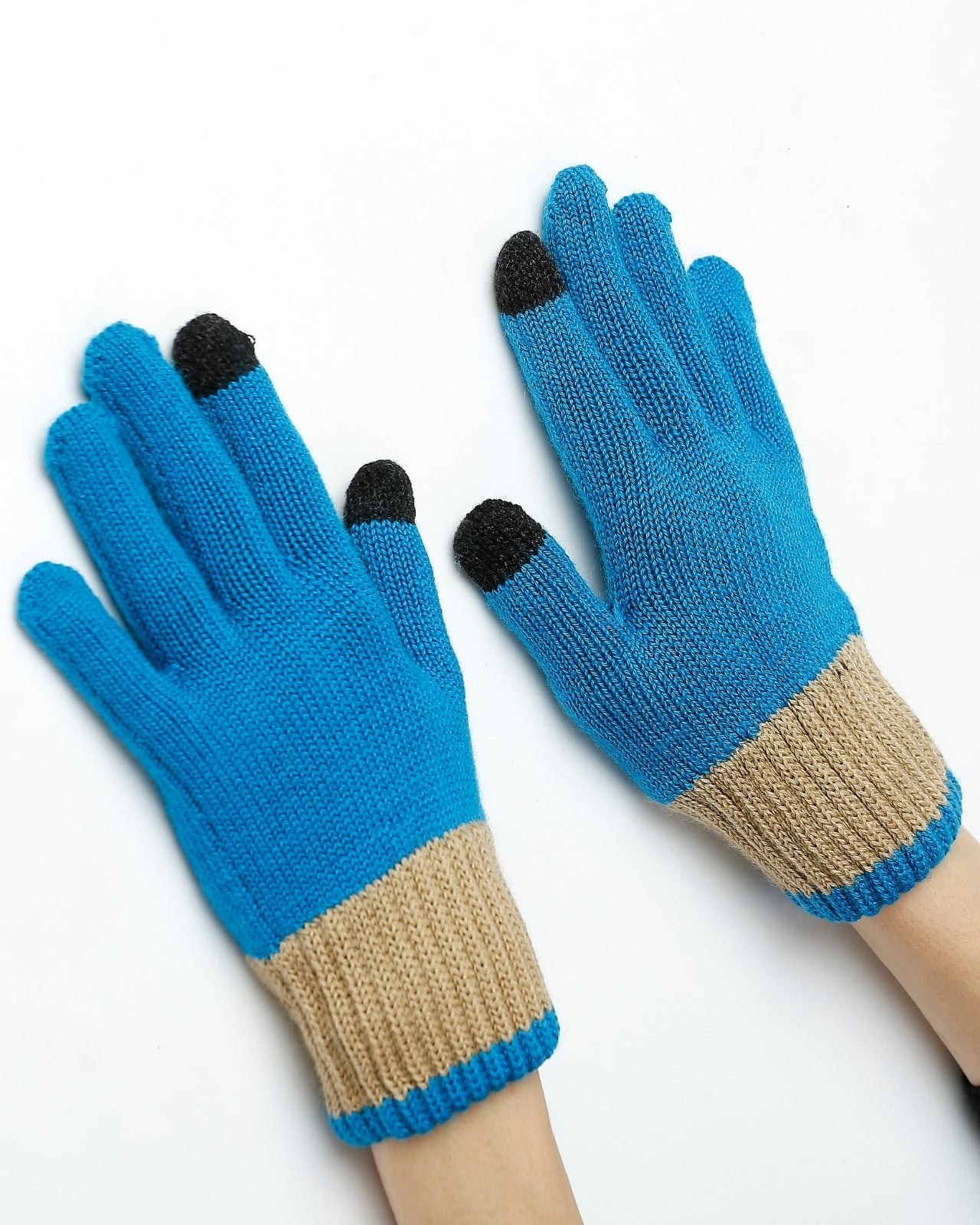 Merino Wool Touch Finger Gloves For Women