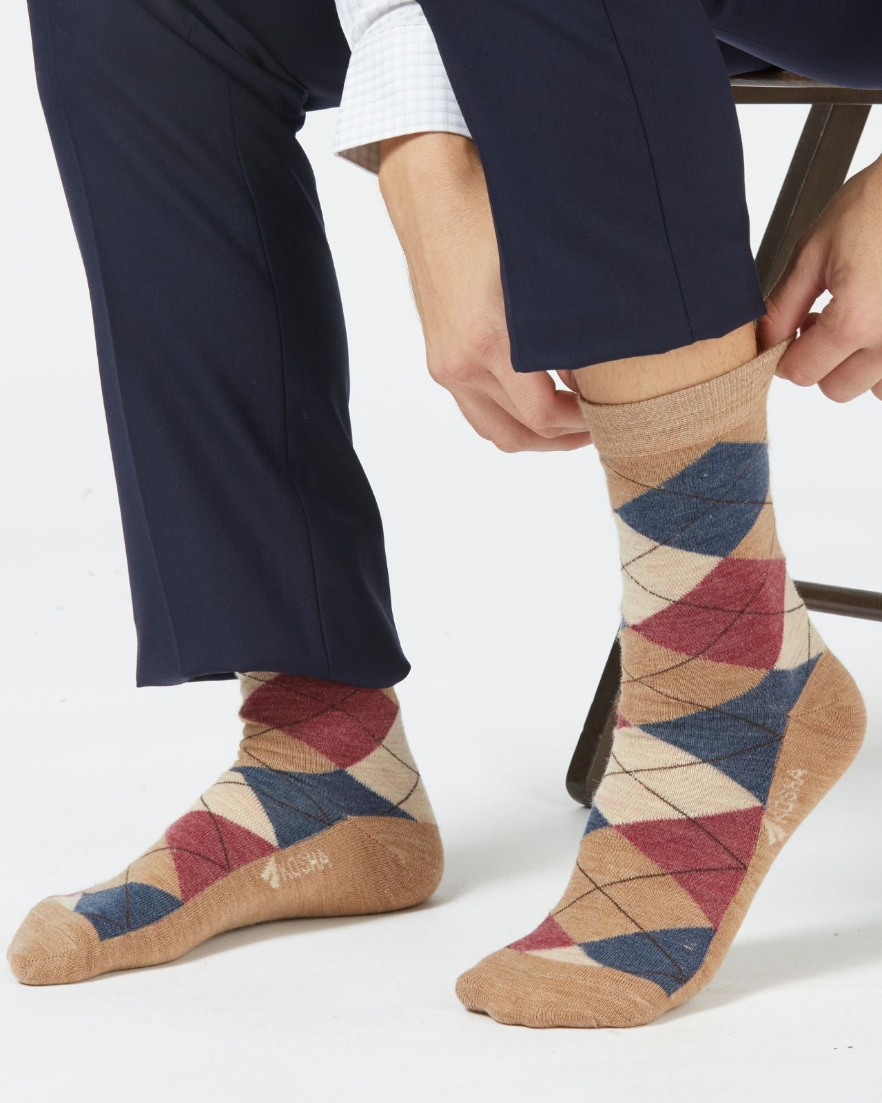 Men's Argyle Business Socks