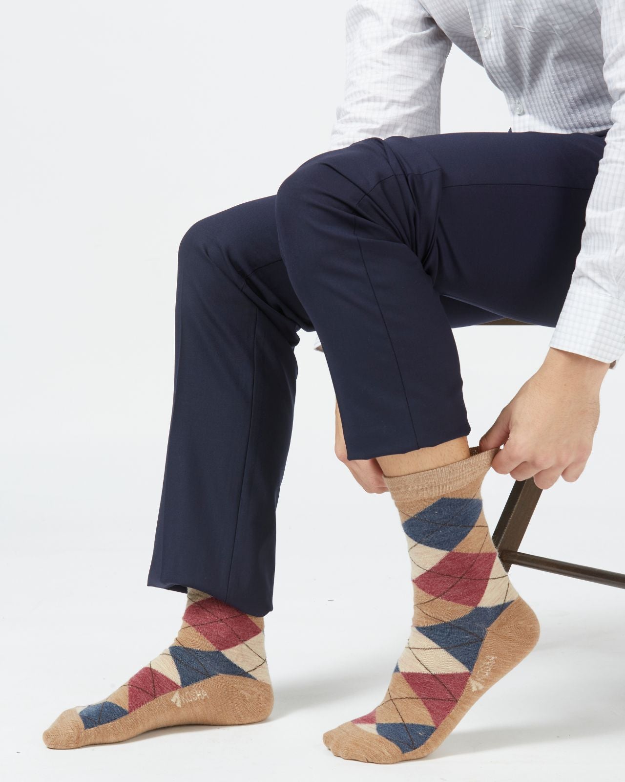 Men's Argyle Business Socks