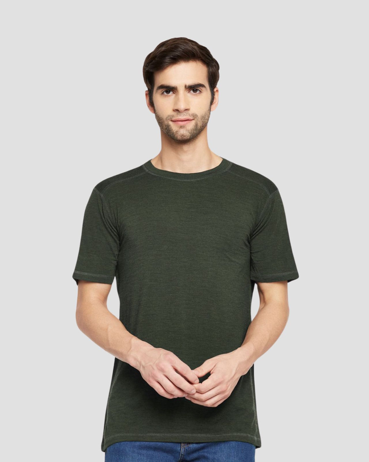 Men's Half Sleeves Thermal | Merino Wool + Bamboo