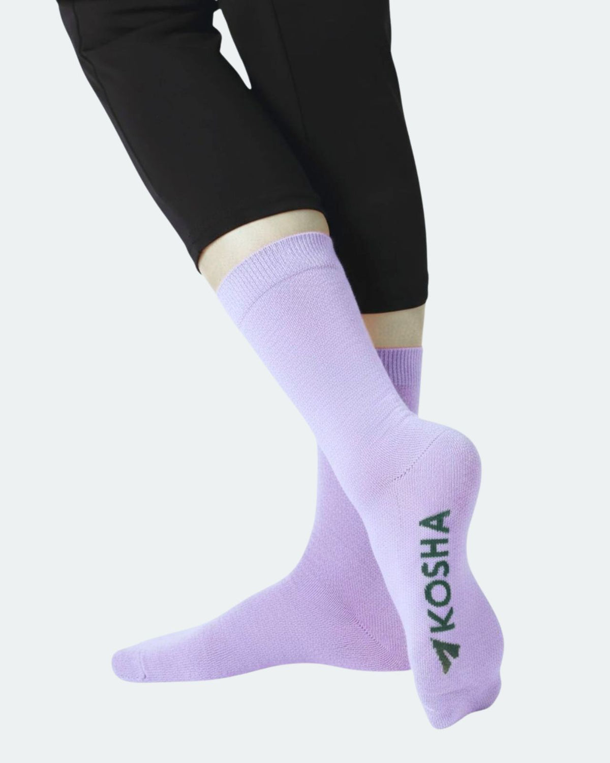 Classic Merino Wool Crew Length Socks For Women